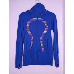Lululemon In Stride Jacket Blue Pink Athleisure Women Sz 6